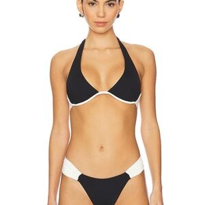 L*Space Black & White Bikini Set NWT – Large Top Medium Bottom